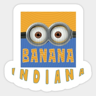 MINION BANANA USA INDIANA Sticker